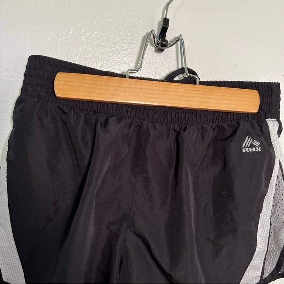 RBX Athletic Running Shorts Black Gray Mesh - Picture 2 of 9